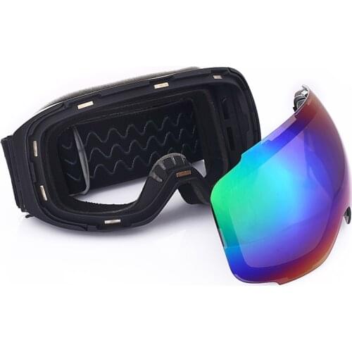 Snow Ski Goggles Magnetic Dual Layers Lens Skiing UV400 Anti-fog Eyewear Snowmobile Mask Men Women Snowboard Detachable Glasses