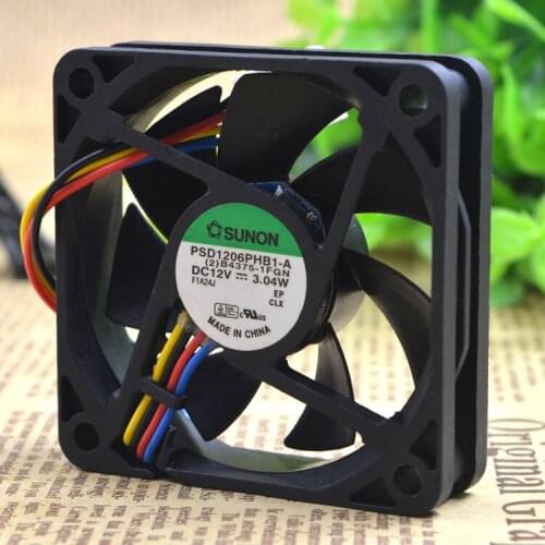 FOR Jianzhun 6015 PSD1206 PHB1-A 12V 3.04W Cabinet Server Small Axial Flow Cooling Fan