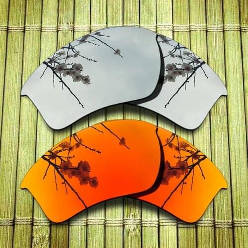 Polarized Replacement Lense For-Oakley Half Jacket 2.0 XL Sunglasses Frame - Chrome&Red Combine Options