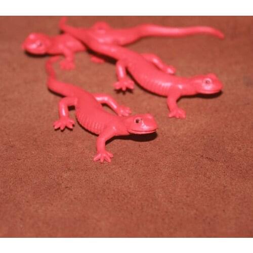PVC figure Doll model toy The simulation model toy red Fire lizard reptile salamander 10pcs/set