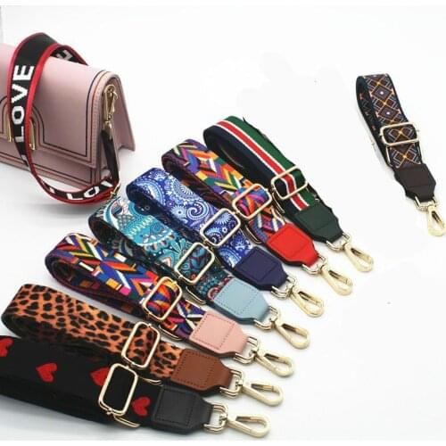 Rainbow Adjustable Bag Strap Handbag Belt Wide Shoulder Bag Strap Replacement Strap Accessory Bag Part Adjustable Belt for Bag