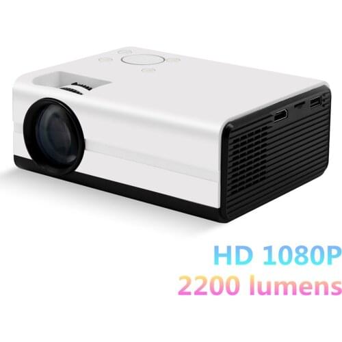 T01S 800*480P HD Mini Projector 2200lumens support Full HD 1080P LED Projector Home Media Video Player