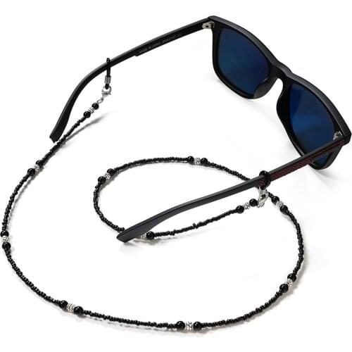 Retro Bead Glasses Chain Sunglasses Chain Sunglasses Masked Glasses Gold Chain Lanyard