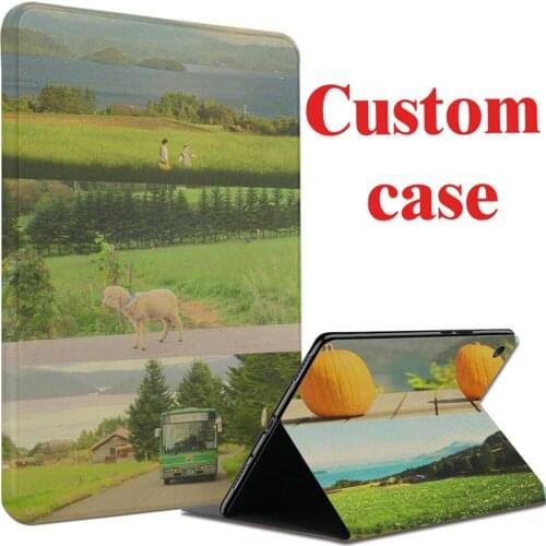 Ultra Slim Cartoon Pattern PU Leather Case for ipad 7 7th 10.2" Stand Cover for iPad 7 10.2 A2200 A2198 A2197 Person Photo