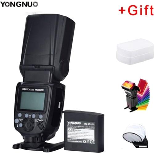 YONGNUO YN862C Speedlite Flash with 1800mAh lithium Battery supports high-speed sync TTL for Canon 5D mark III IV 80D 70D EOS R