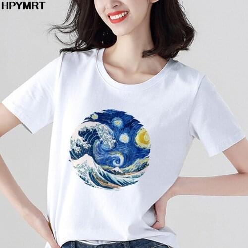 New summer aesthetics Retro pattern print T shirt Women Harajuku Ulzzang Female T-shirt Short sleeve Casual tshirt Tops clothing