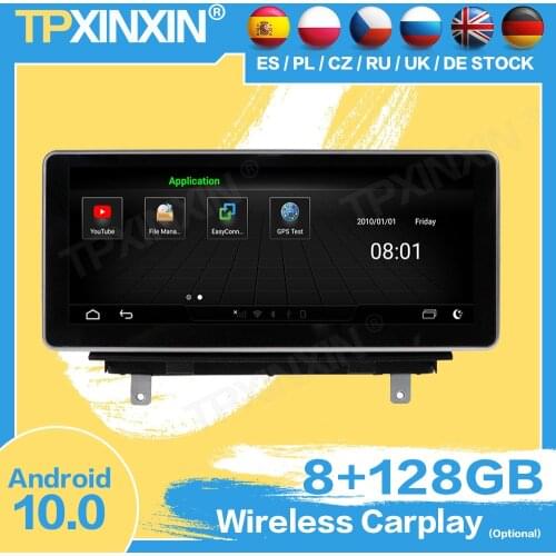 1 DIN 128G Carplay Radio Receiver Android 10 Multimedia For AUDI A3 2014 2015 2016 2017 Audio Stereo GPS Video Player Head Unit