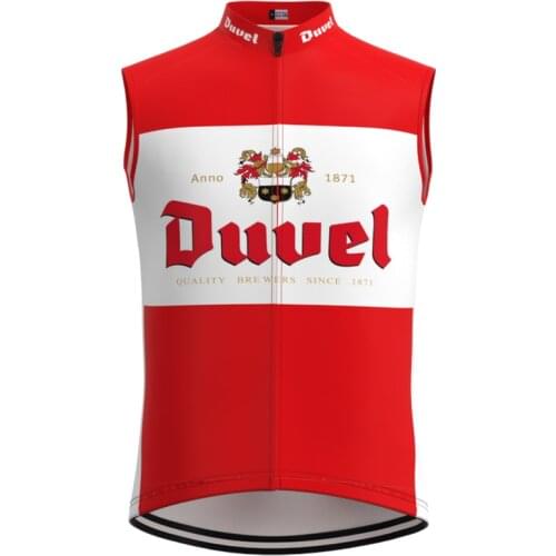 1992 Racing Belgium Duvel Team Man Retro Cycling Jersey Sleeveless Clothing Triathlon Mtb Bike Jersey maillot ciclismo hombre
