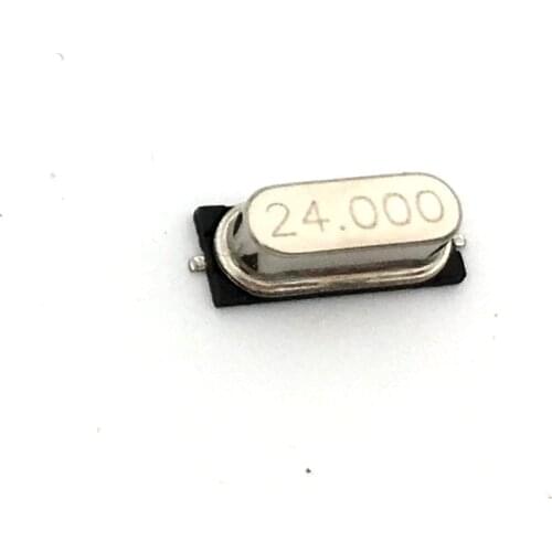 20pcs smd hc-49s 24.000 mhz 24MHz 20ppm 20pF quartz resonator crystal