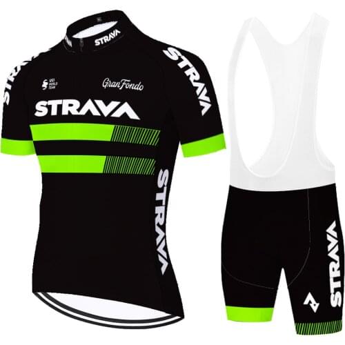 2021 team jersey set quick dry strava cycling jersey set 20D gel pad traje bicicleta hombre Summer wielren kleding heren