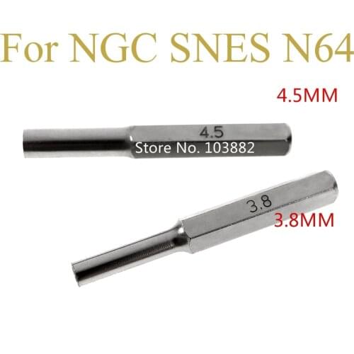 3.8mm 4.5mm security bit tool screwdriver for N64, SNES, NES 2pcs/lot(1pc 3.8mm+1pc 4.5mm)