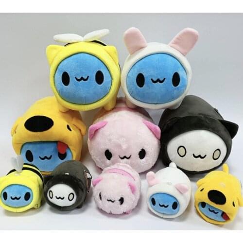 5pcs/lot Bugcat Capoo Stuffed Toys Key Chain Disguised Cute Cat Toy Bag Pendant Ornament Plush Cartoon Doll Gifts for Kids