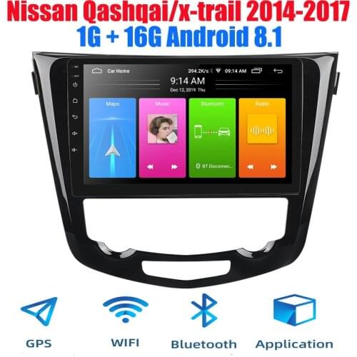 10 'Android 9.0/8.0 2 din android car compact radio 2.5D ips screen GPS navigation wifi for Nissan Qashqai MP5 car player front