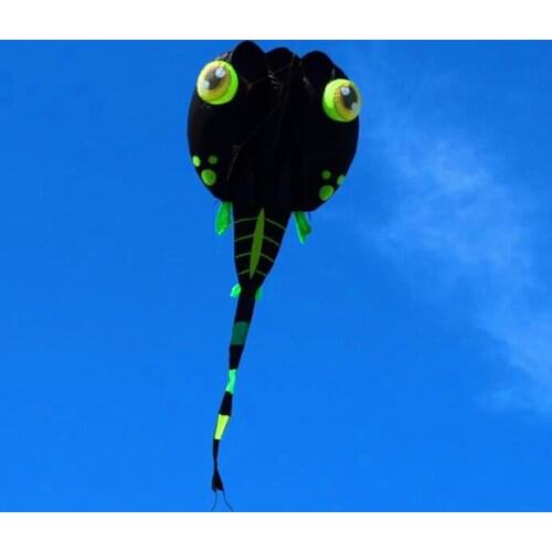 Free shipping black tadpole kites cerf volant adulte soft kite ripstop nylon fabric kite flying kites for adults kite factory