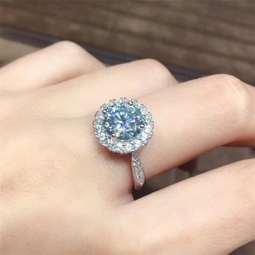 Ekopdee Unique Vintage Style Cubic Zirconia Flower Halo Engagement Rings For Women Luxury Promise Ring Birthday Gift Jewelry New