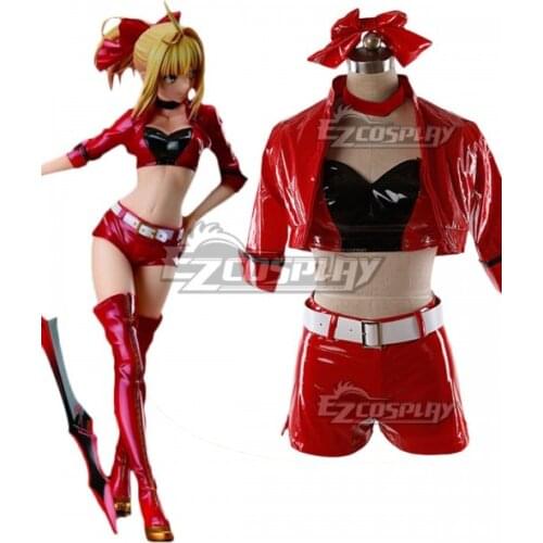 Fate Grand Order Nero Claudius TYPE-MOON Racing Ver. Red Saber Girls Suit Halloween Party Outfit Cosplay Costume E001