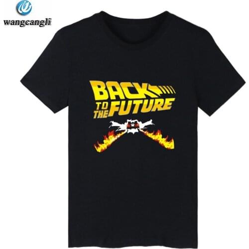 Back to the Future Classic Movie Series Cotton T-shirt Men Hip Hop Short Sleeve TShirt Plus Size 4XL Summer T Shirt Tops