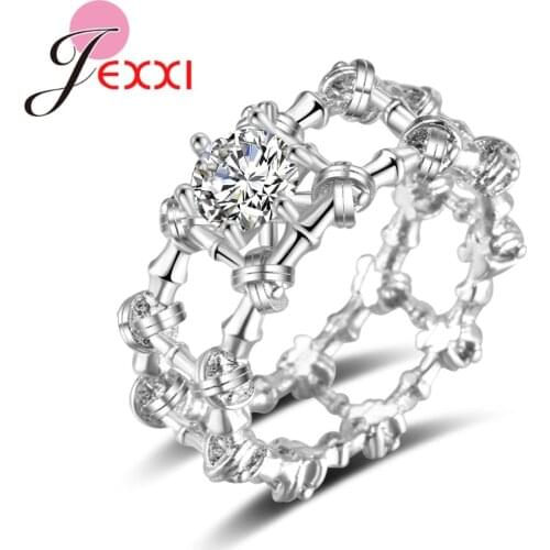 Design Unique Atmosphere Prepared Rings 925 Sterling Silver Trendy Hollow Must-have Accessories for Ladies Fire