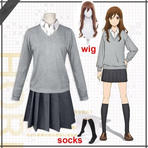 Anime Hori san to Miyamura kun Horimiya Miyamura Izumi Hori Kyoko Cosplay Costume High School Uniform Halloween Party