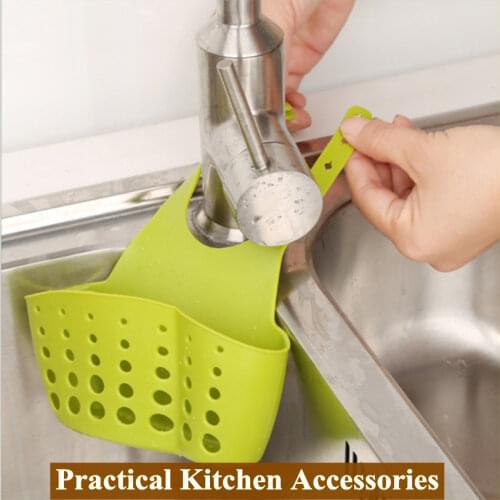 1pcs Kitchen Dish Cloth Sponge Storage Bag Sink Holder Holder Soap Portable Home Hanging Drain Bag Basket Bath Storage Tools