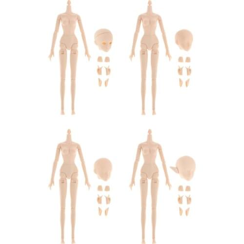1/6 BJD Girl Doll Body 22 Joints DIY Female Naked Dolls Toys Soft ABS DIY Dress Up Toys Gifts for Children