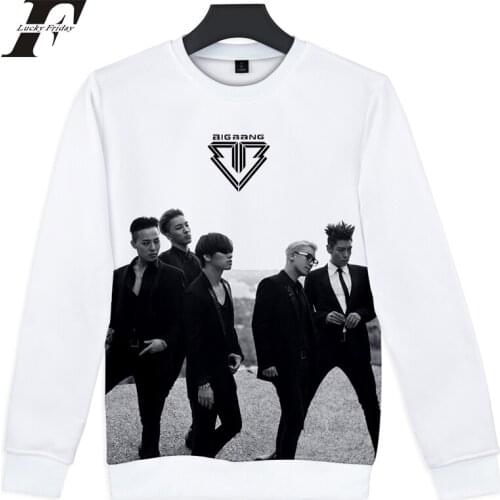 LUCKYFRIDAYF 2018 3D BIGBANG capless hoodie sweatshirt women men Clothes Casual Hoodies Sweatshirts Harajuku Hip Hop Tops