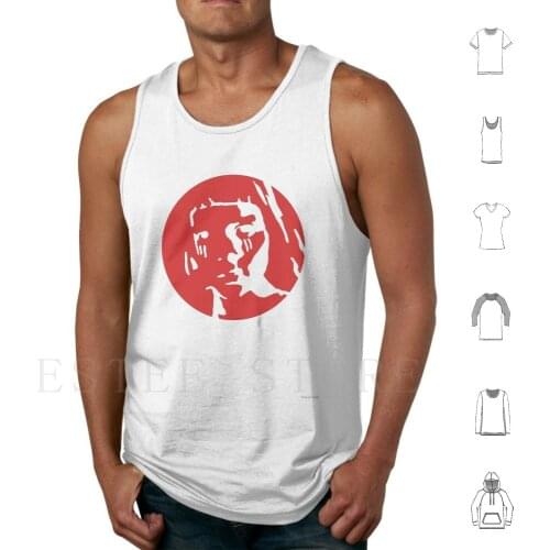 Aurora-Red Sun Tank Tops Vest Sleeveless Aurora Aurora Aksnes Norway Music Celebrity Circle Red Vector Minimalist Minimal