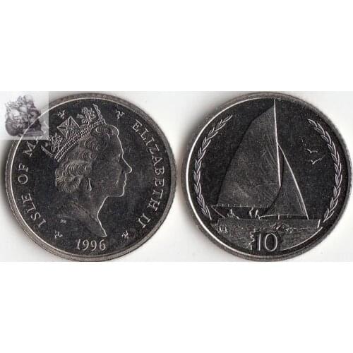 Isle of Man 10 Penny Coin Europe New Original Coins Unc Commemorative Edition 100% Real Rare Eu Random Year