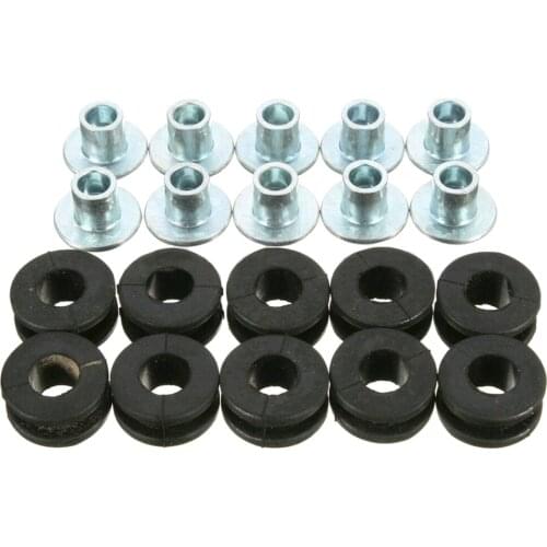 10x Motorcycle Rubber Grommets Cushions Assortment for Yamaha Fairing