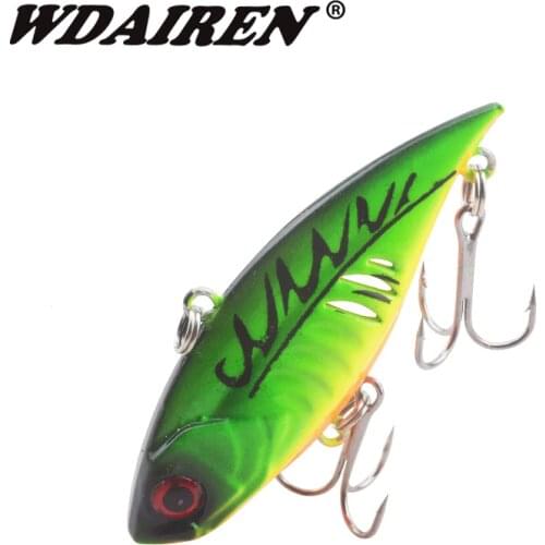 WDAIREN Sinking Vibration Fishing Lure 6cm 11g Hard Plastic Artificial VIB Winter Ice Fishing Pike Bait Tackle Isca Peche