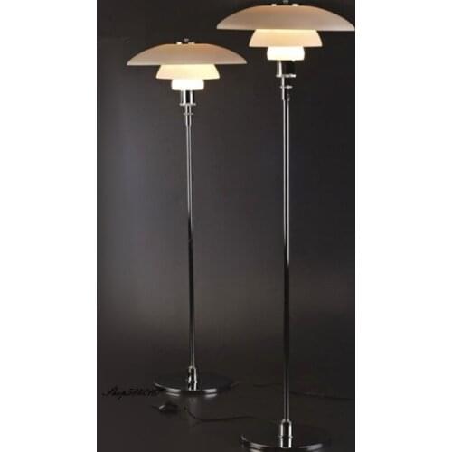 Modern Glass Floor Lamp Nordic Designer Standing Lamps for Bedroom Study Foyer Art Decor Floor Light E27 Chrome Led Stand Lights