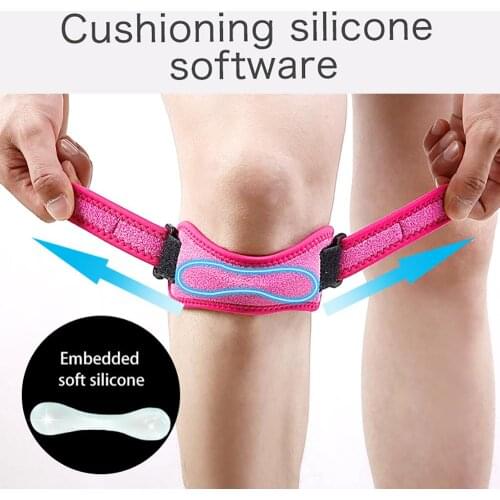 1PCS Adjustable Knee Patellar Tendon Support Strap Band Knee Support Brace Pads for Running basketball Sport