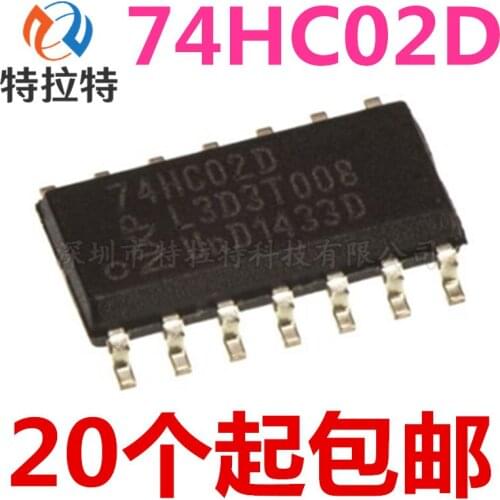 10pcs/lot 74HC02D SOP14 74HC02 SOP SN74HC02DR SOP-14 SN72HC02 SMD new and original IC