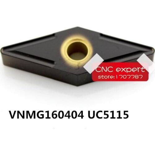 10PCS VNMG160404 UC5115/VNMG160408 UC5115. cutting blade, turning tip,Suitable for MVJNR MVUNR MVQNR MVVNN Series Lathe Tool