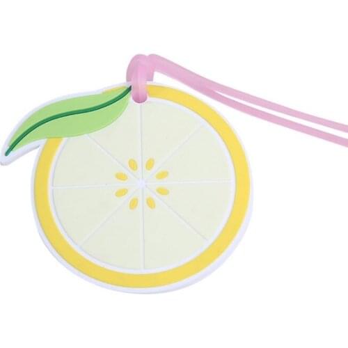 200PCS Wedding favors lemon slice luggage tag creative wedding return gifts travel silicone baggage tags favor