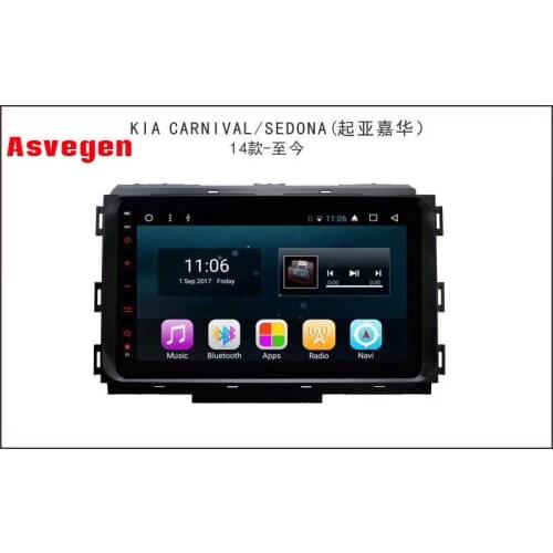 8 inch Android 8.1 Quad core 2GB RAM+16GB Car DVD Player For KIA Carnival 2014-2018 GPS Radio Stereo