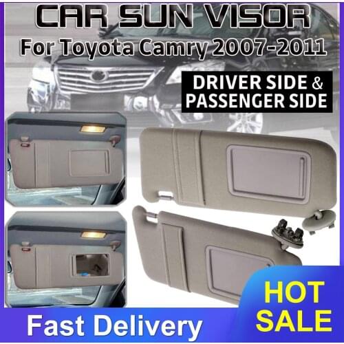 Car Sun Visor HD Anti Sunlight Dazzling Goggle Day Night Vision Driving Mirror UV Fold Flip Down For Toyota Camry 2007 -2011