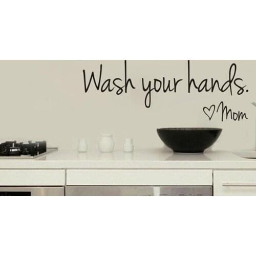 Black 1pc New Toilet Decoration Wall Sticker Waterproof Removable Bathroom Wall Decoration Home Decoration