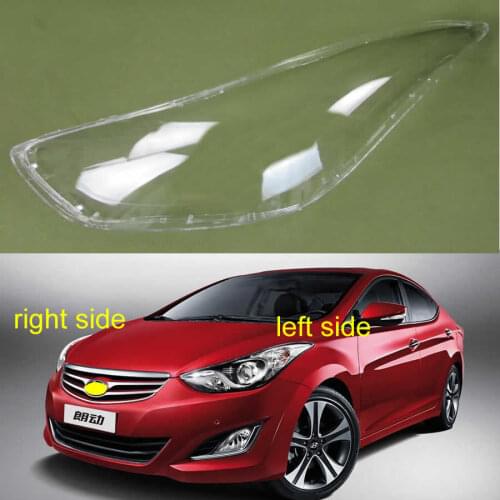 For Hyundai Elantra / Avante 2012-2015 Front Headlights Cover Headlights Shell Transparent Cover Headlamp Shells Glass Lampshade