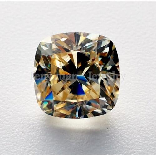 1carat Loose Moissanites Jewelry Gemstone 6x6mm Cushion Cut Moissanites GRA Certificate VVS for Moissanites Diamonds Ring