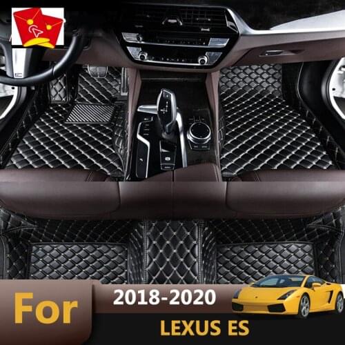 Customized Rugs Interior Leather Carpet Waterproof Floor Liner Car Exteriors Car Floor Mats For LEXUS ES 2018 2019 2020