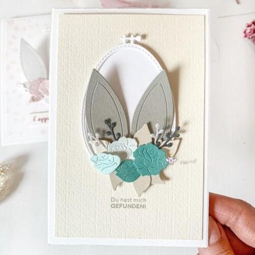 Mmao Crafts Metal Steel Cutting Dies New Easter bunny ears Scrapbooking Paper/photo Cards Embossing Dies