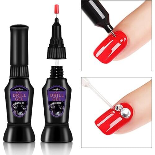 10ml Professional Nail Glue UV Gel Nail Polish Glue Clear DIY Decoration Adhesive Glue Nail Art Tips Point Drill Gel TSLM1