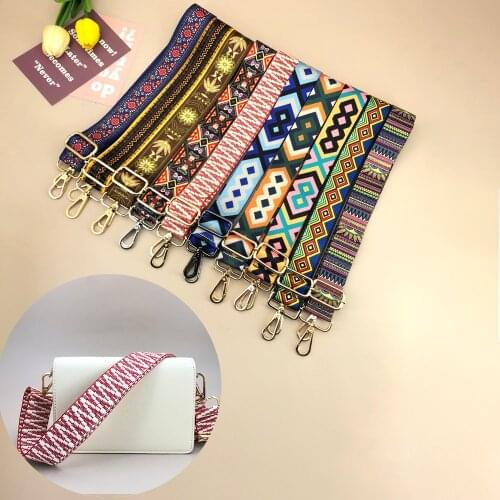 Bag Parts Accessories Strap Bags Fabric Chain Wide Backpack Black Handle Crossbody Canvas Replacement Shoulder Bag Strap