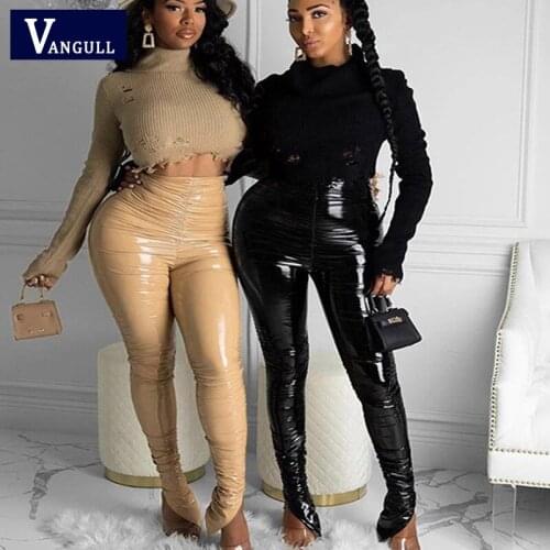 Vangull Women's Leather Pants