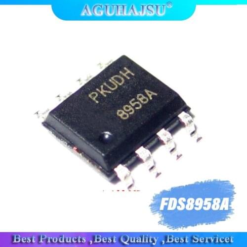10PCS FDS8958A SOP8 FDS8958 SOP 8958A SOP High-voltage board chip SMD 8-pin MOS tube