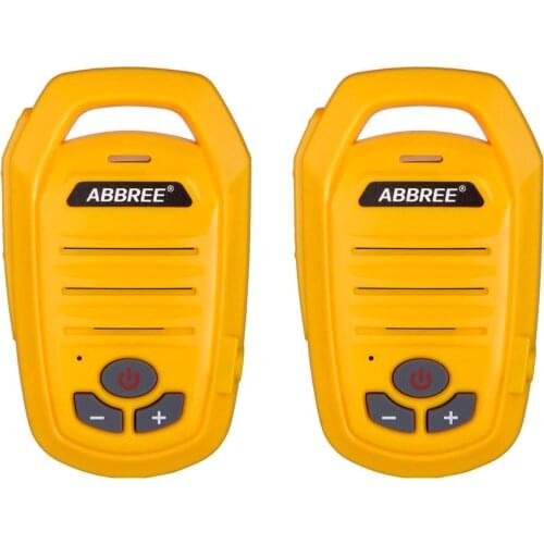 2Pcs Abbree AR-639 Mini Walkie Talkie Handheld Radio free license 0.5W FRS Handsfree Children Two Way Ham Radio Gift Comunicador