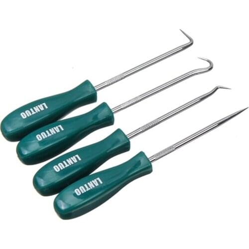 4Pcs 135mm Car Auto Vehicle Oil Seal Screwdrivers Set O-Ring Seal Gasket Puller Remover Pick Hooks Tools Safe And Durable