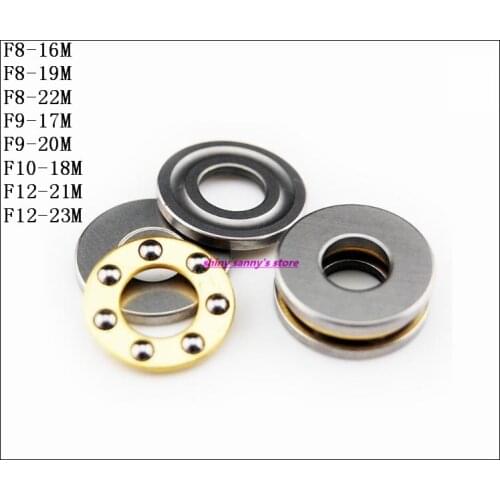 5-10pcs/Lot F8-16M , F8-19M , F8-22M , F9-17M , F9-20M , F10-18M , F12-21M , F12-23M Axial Ball Thrust Bearing Brand New
