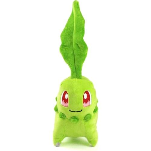 Anime Chikorita Plush Toys Pendant Soft Stuffed Cartoon Animal Dolls Birthday Christmas Gift for Children